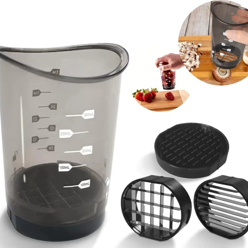 Cortador de melancia inoxidavel para cortar em cubos e remover a polpa facilmente
