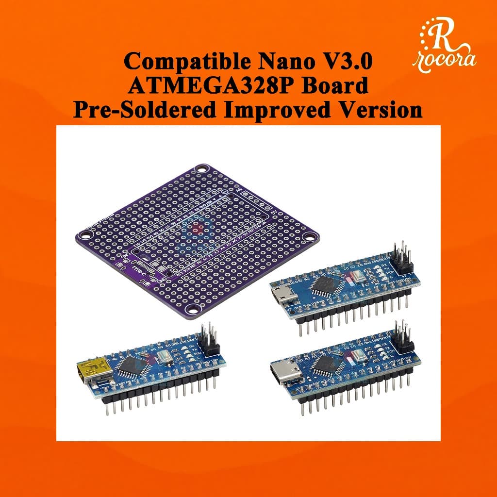 Placa Nano V3.0 ATMEGA328P Compatível Versão Melhorada Pré-Solda Sem Fiação Para Arduino