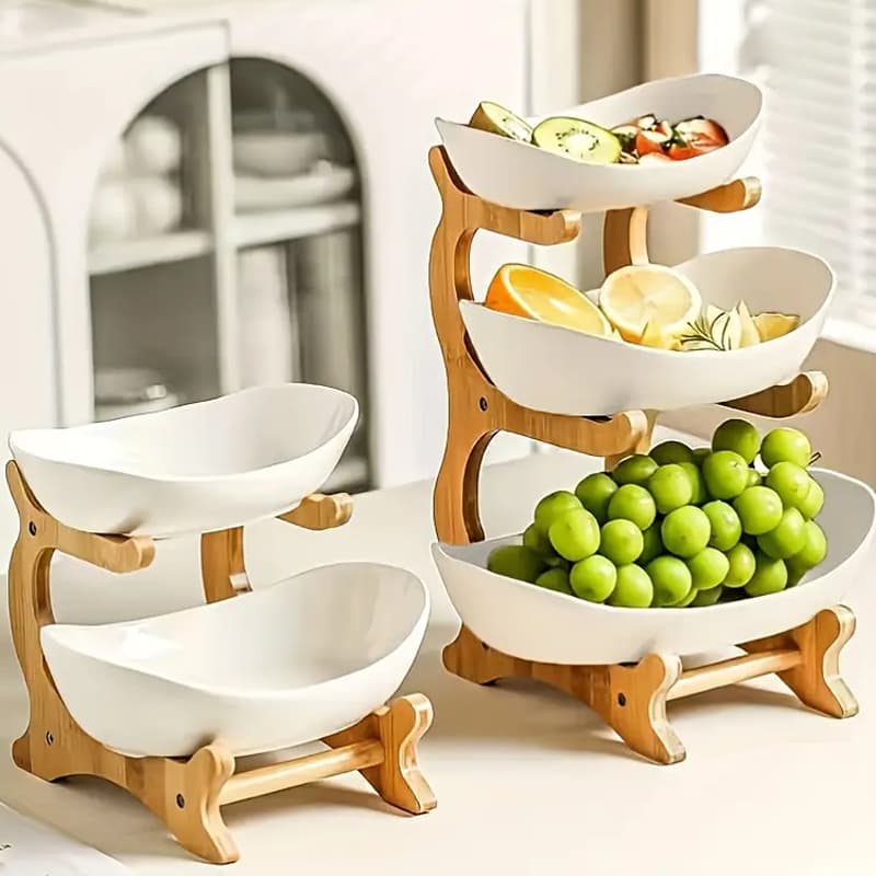 3 Andares Fruteira, Bandeja para Lanches, Suporte Decorativo