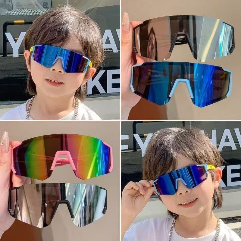 Novos Óculos De Sol De Personalidade Para Ciclismo Infantil Proteção UV Meninos Meninas Esportivos Ao Ar Livre Equitação