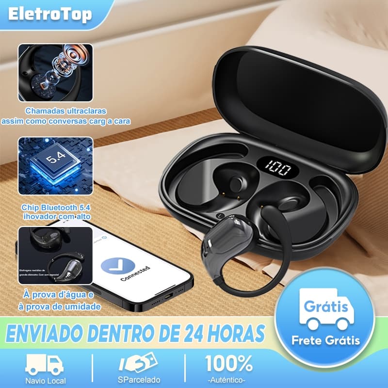 Q7 OWS Fone De Ouvido bluetooth Sem Fio Com Wireless Montou os Fones de Ouvido de Vida útil da Bateria Ultra-Long Long