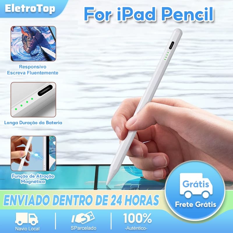 Caneta touch rejeição da palma da mão Função de inclinação para Universal Para iPad