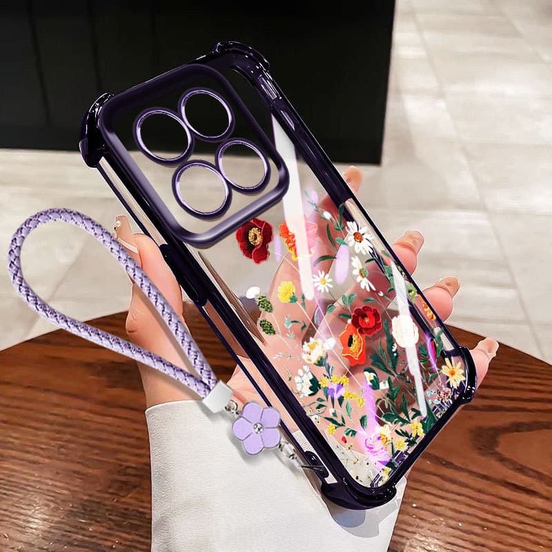 YBD Capa De Telefone Para Motorola Moto G56 G86 Edge 60 Pro 70 Fusion 60S E15 G05 G72 G77 G67 G75 Monet Garden Anti Qued