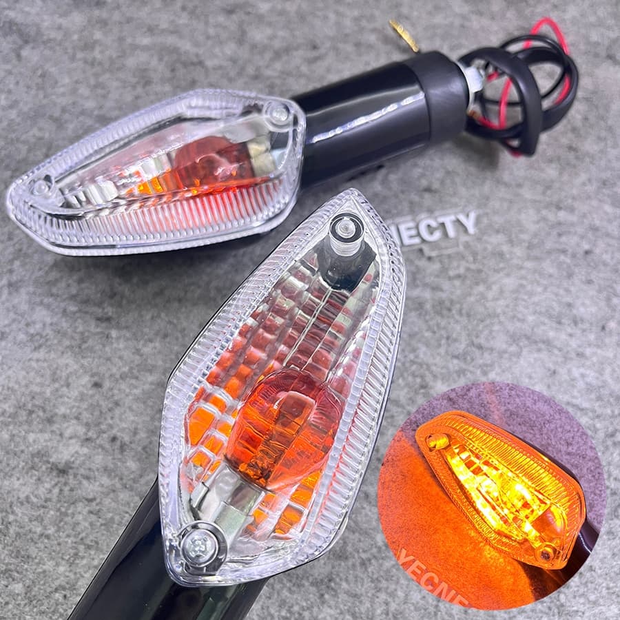 Lente Branca Motocicleta Pisca Luz De Sinalização Traseira Indicador Da Lâmpada Dianteira Para Honda CBF150 CBF125 Stunn