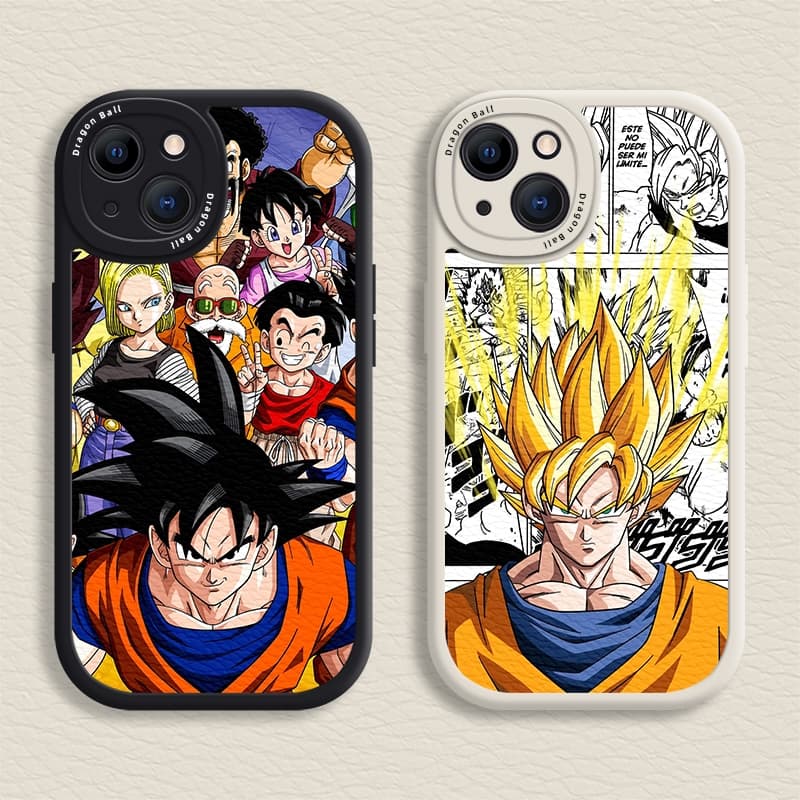 Capa Dragon Ball Para iPhone 16/15/14/13/12/11 Promax Goku Macia 7/8 Plus/X/XR/Xs Max