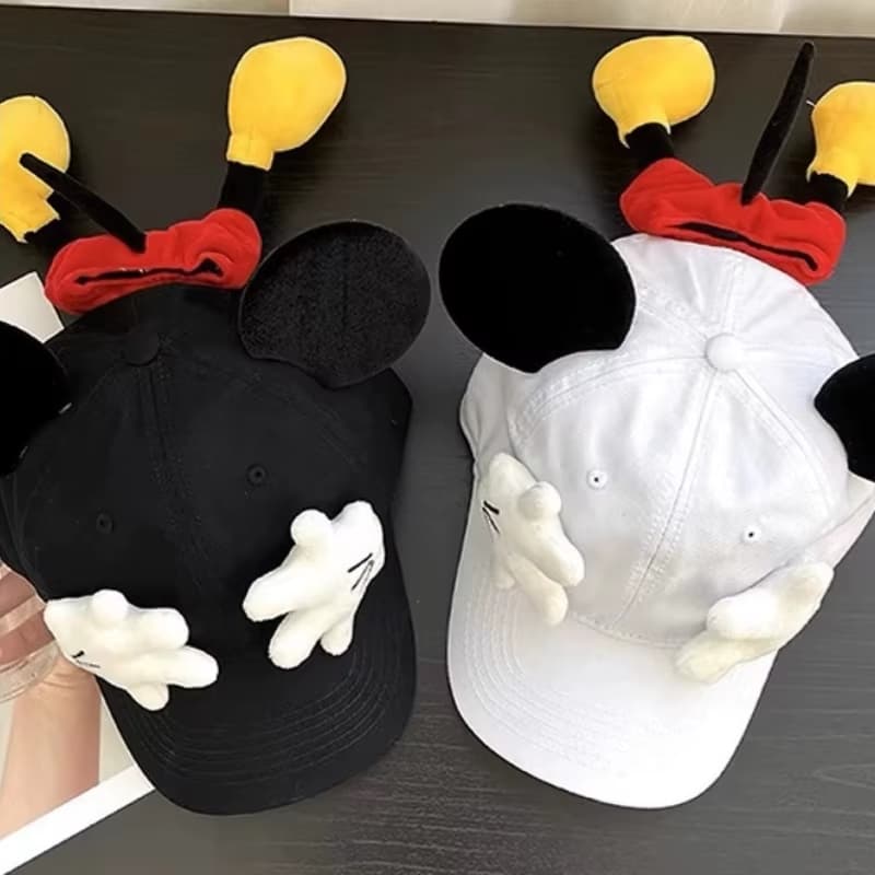 Anime Disney Novo Boné De Beisebol Bonito Mickey Pequena Palma Boneca Proteção Solar Meninos E Meninas Dos Desenhos Anim