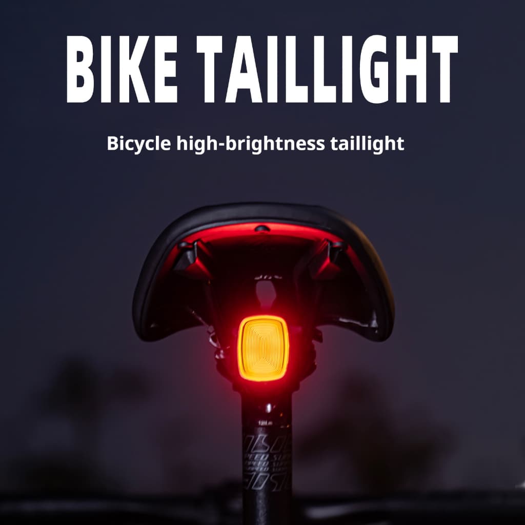 ENLEE Luz Traseira De Freio Inteligente , De Bicicleta De Estrada MTB Tipo-C Recarregável lP66 À Prova D'água LED Segura