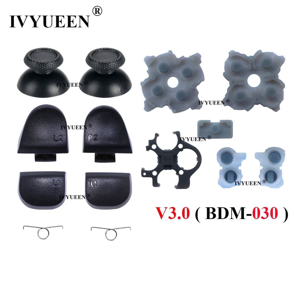 IVYUEEN L1 R1 L2 R2 Botões De Gatilho Para PlayStation 5 PS5 Dualsense Controlador Analógico Vara Borracha Condutora