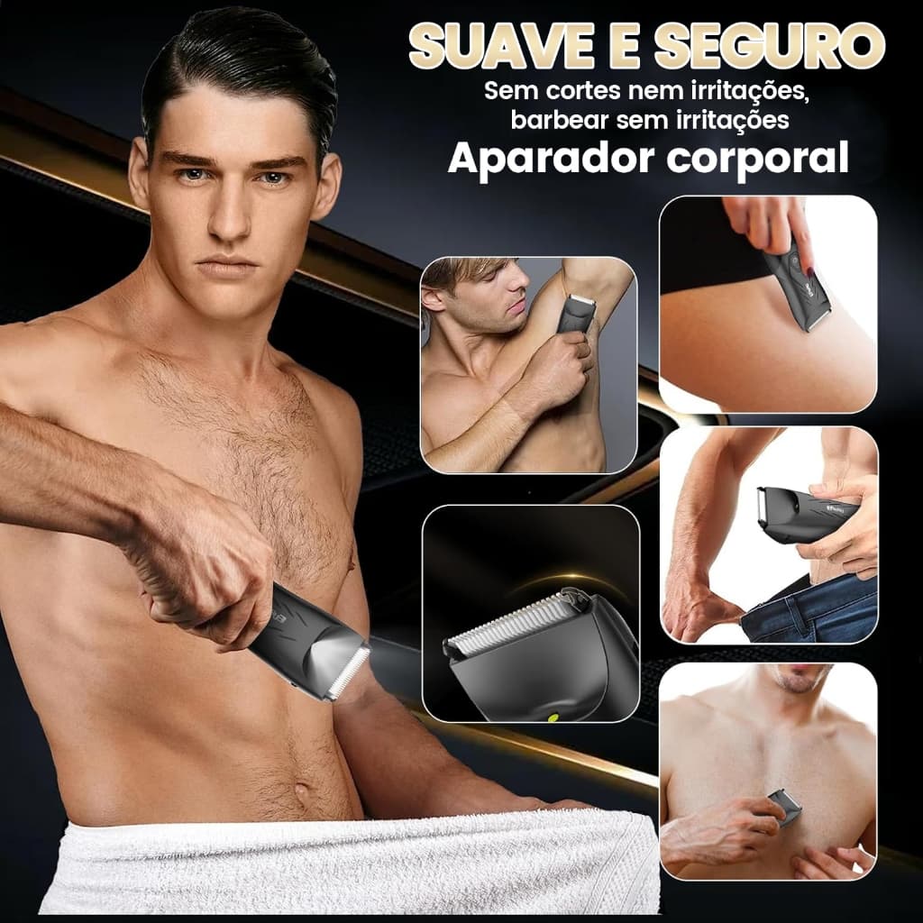 Máquina de cortar cabelo corporal Ensu8br, ES110BK