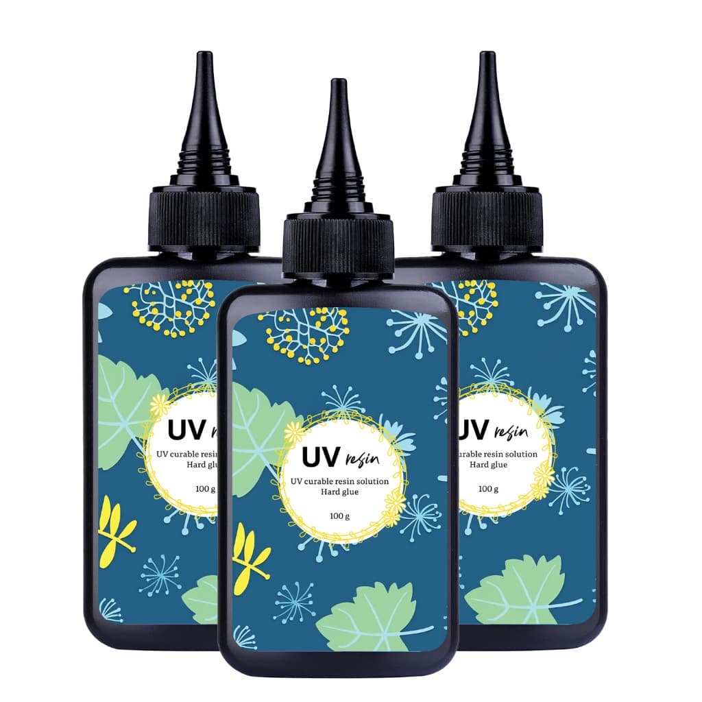 Resina UV 300g , Epóxi Cristalina Tipo Duro Atualizada , Cura Pré-Misturada Para Fabricação De Joias Artesanais