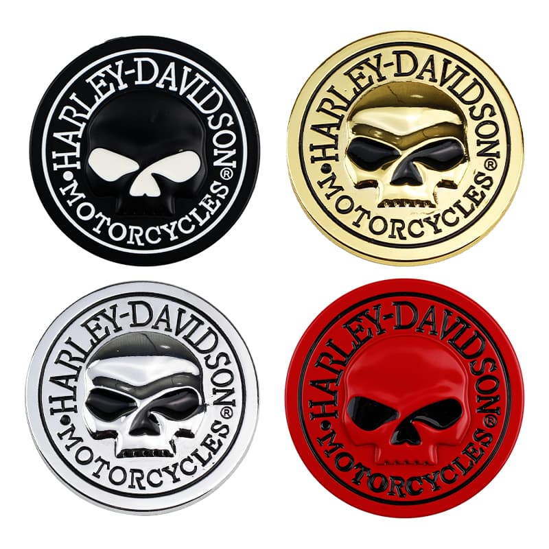 Modificação De Metal 3D HARLEY Formato De Caveira Carro Motocicletas Emblema Personalizado Adesivo Decalque Motocicleta