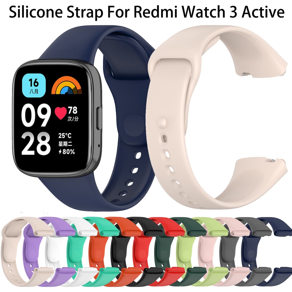 Adequado para redmi watch redmi watch 3 Active/Lite redmi watch 3 pulseira macia acessórios inteligentes pulseira de Sil