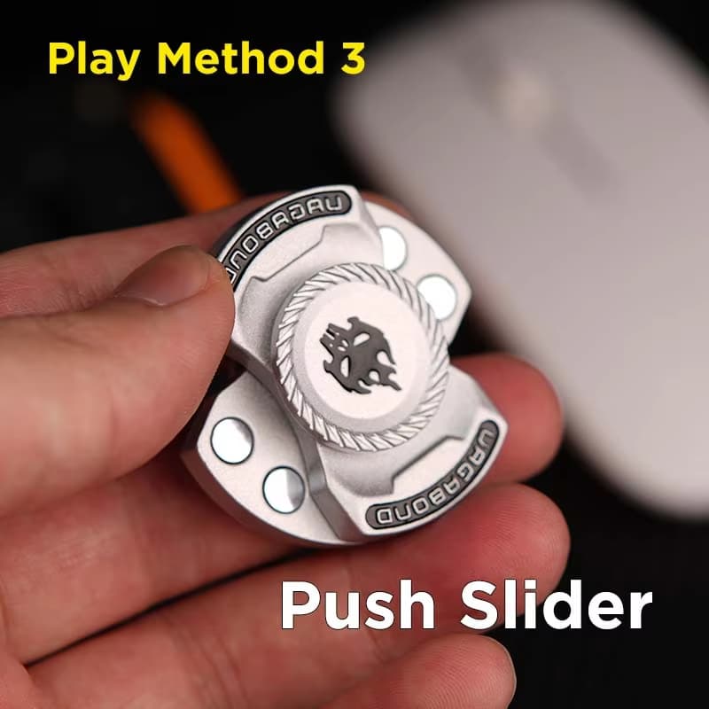 1 Peça Divertido Jogo 3 Em 1 Edc Fidget Brinquedo Esqueleto Personalizado Fantasma Spinner Liga Deslizante Para Alívio D