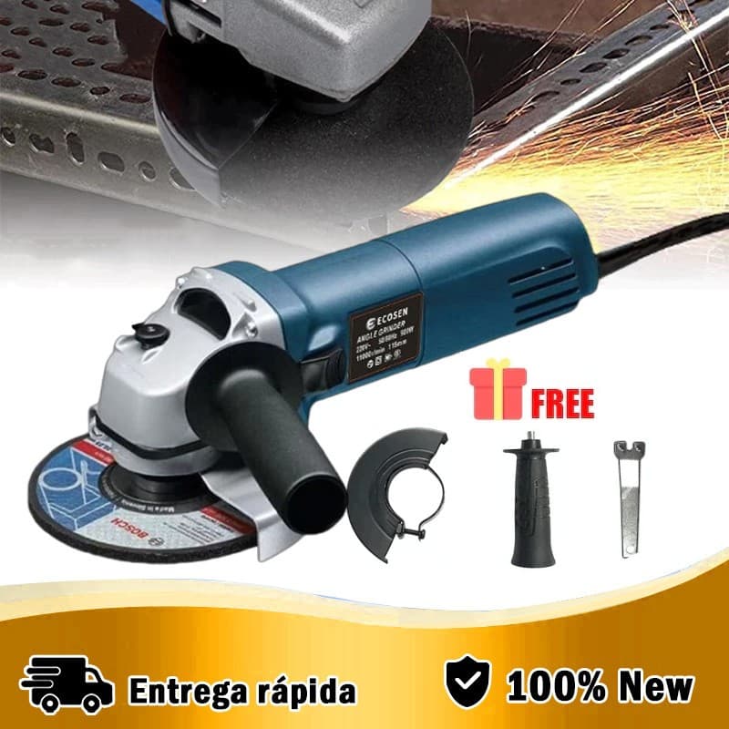 Esmerilhadeira e Lixadeira Angular de polir 110V 100mm Potência 680W 10000RPM