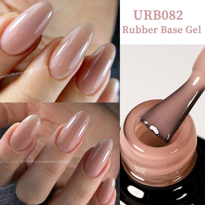 UR SUGAR 7ml Cristal Nude Base De Borracha Gel Leitoso Branco Rosa Ouro Glitter Semi Permanente Embeber UV LED De Const