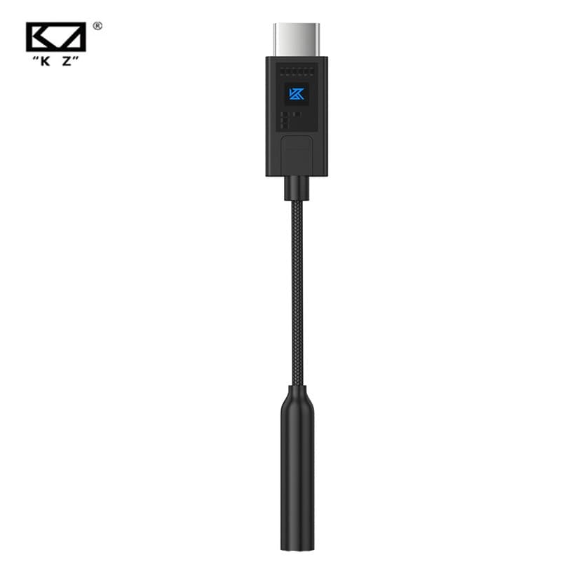 KZ AM02 Amplificador De Decodificação DAC Portátil USB C Para Adaptador De Áudio De 3.5 Mm Com Ajuste Profissional De Eq