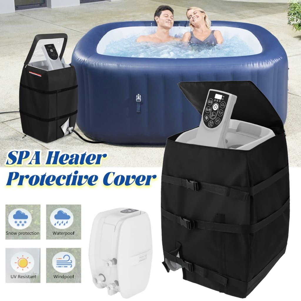 Capa Isolante para Bomba De Banheira De Hidromassagem Spa Aquecedor Bomba Capa Resistente Inflável Com Zíper