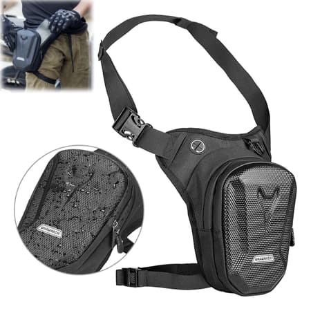 Bolsa De Perna Para Motocicleta Viagem À Prova D'água Multifuncional