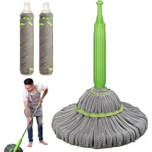 Haosin Esfregão Mop Desidratação 2 Em 1 Centrífuga Automática Para Limpeza De Piso