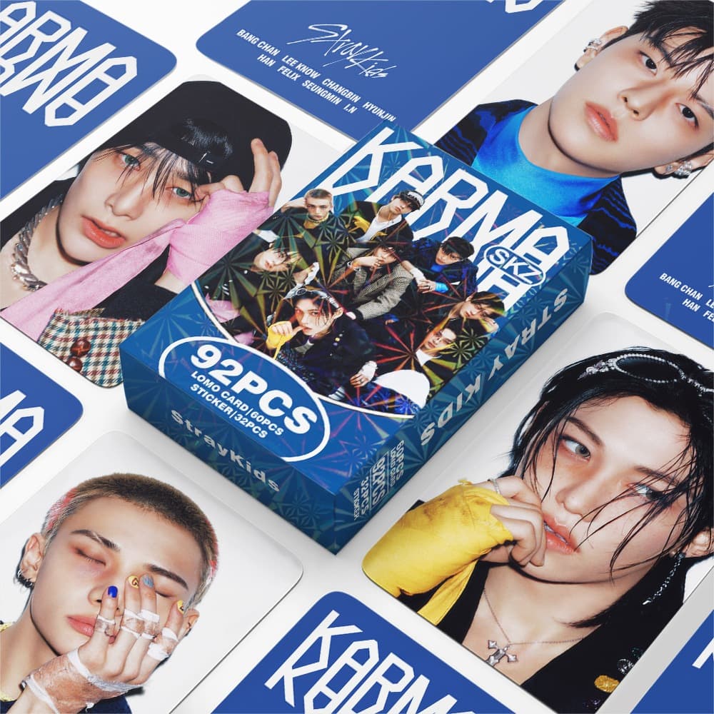 KPOP 92 Unidades/Caixa STRAYKIDS Photocards Karma LOMO Cartão De Coleção