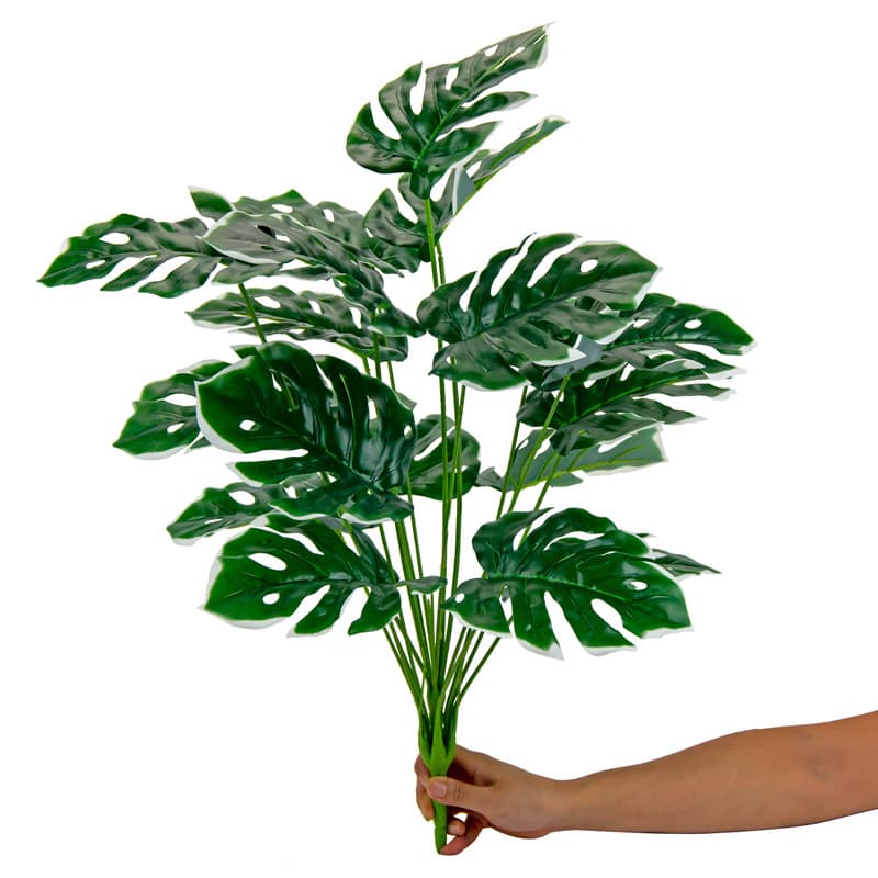 18 Folhas Costela De Adão Artificial Buquê 60 Cm