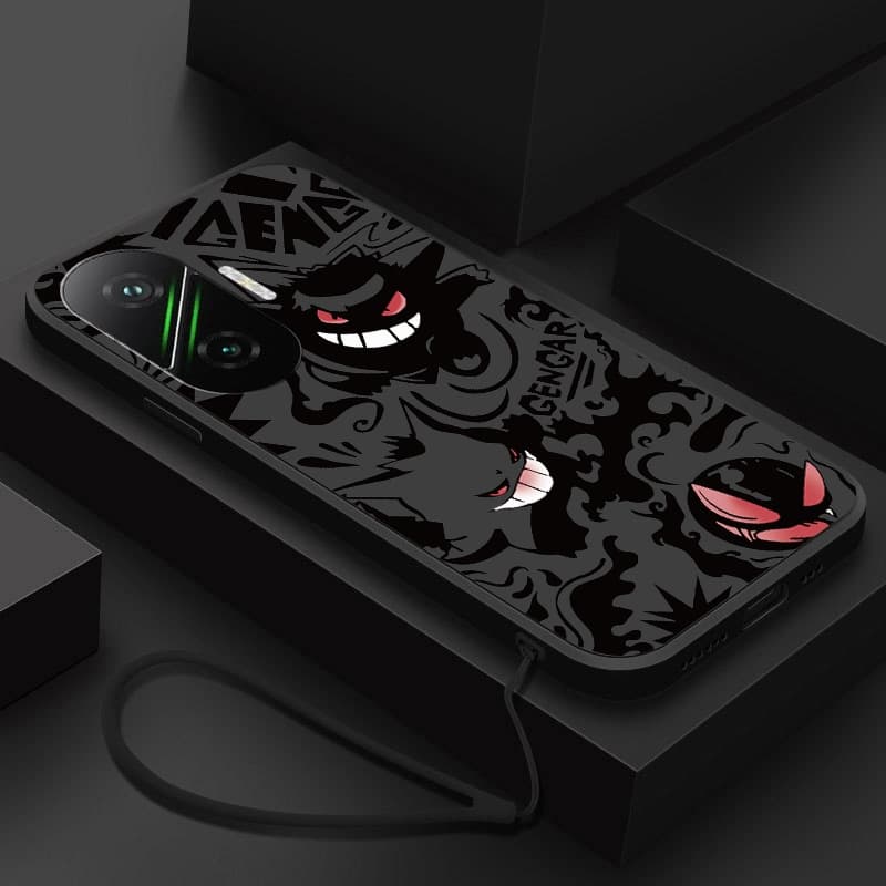 Xiaomi Poco F7 M7 Caso Pokemon Gengar Monstro Silicone Líquido Bonito Capa Macia