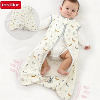 Insular Saco De Dormir Do Bebê Verão Fino Crianças Pijamas Anti-Pontapé Cobertor 3-18 Meses Animal Dos Desenhos Animados