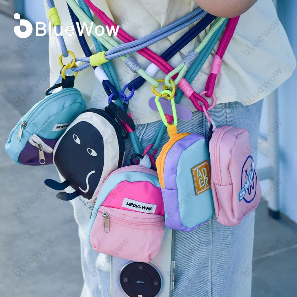 BlueWow Cordão De Telefone Anti-Perda , Alças Longas Crossbody Com Corrente De Carteira Zero , Chaveiro , Alça De Cintur