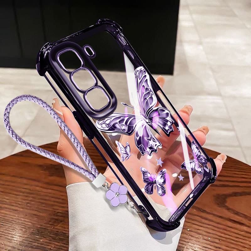 Capa YBD Para Infinix Hot 60i 70 60 Pro Plus 50 + X6895 X6726 X6728B X6885 X6886 X6880 De Telefone Transparente Nova Bor