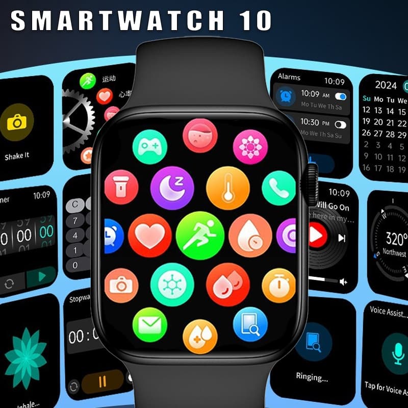 Smartwatch 10 Pro Max 2025 IWO13 Serie 9 Relógio Inteligente 1.83 polegadas Bluetooth Call AndroidIOS