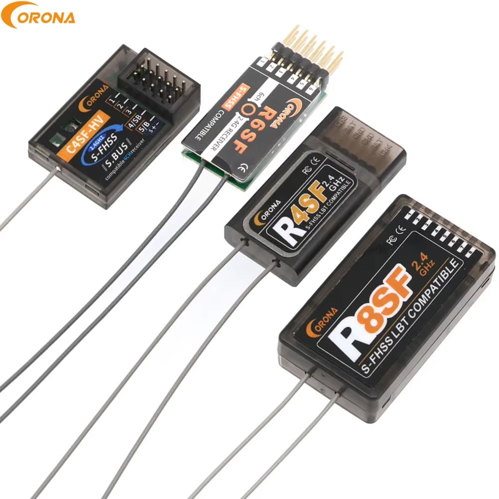 Corona 2.4GHz R4SF R6SF R8SF S-FHSS/Receptor Compatível Para FUTABA T6 14SG Rc Drone Carro Barco Avião