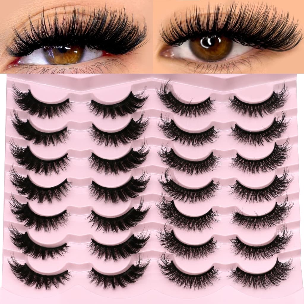 14 Pares De Cílios D Curl Postiços Aparência Natural De Volume Fofos Efeito 3D