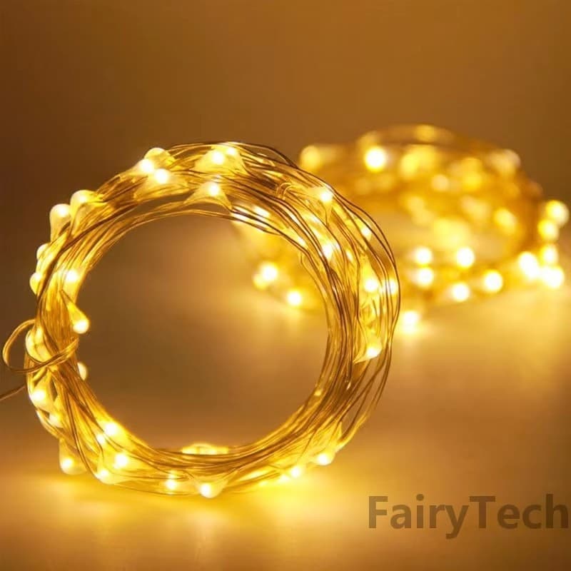 Corda De Luz LED USB 5V , Luzes De Fadas 10M 100 , À Prova D'água Para De Natal Quarto De Casamento , Ambiente De Festa
