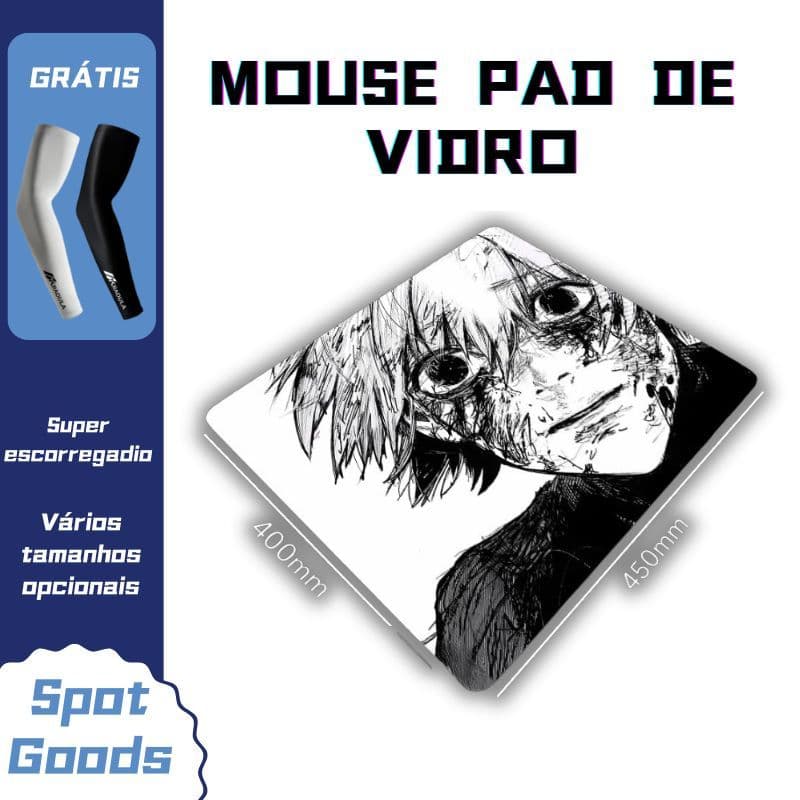 Mouse Pad De Vidro Temperado , Fotovoltaico , Tamanho Grande , Fps , Jogo , Para Valorant PUBG CSGO
