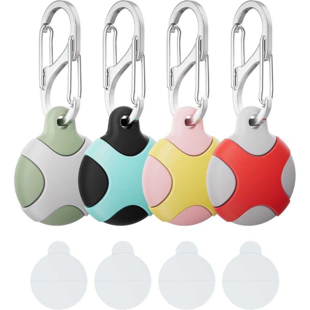 Capa De Silicone Para AirTag Com Chaveiro , À Prova D'água Animais De Estimação , Chaves , Bagagem , Mochilas