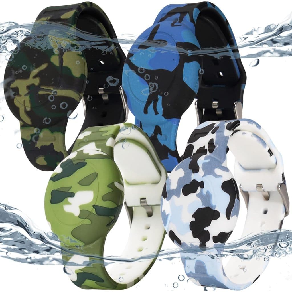 Pulseira AirTag À Prova D'água Para Crianças , Infantil Apple Air Tag Faixa De Relógio Oculta Suporte AirTags Capa Com E