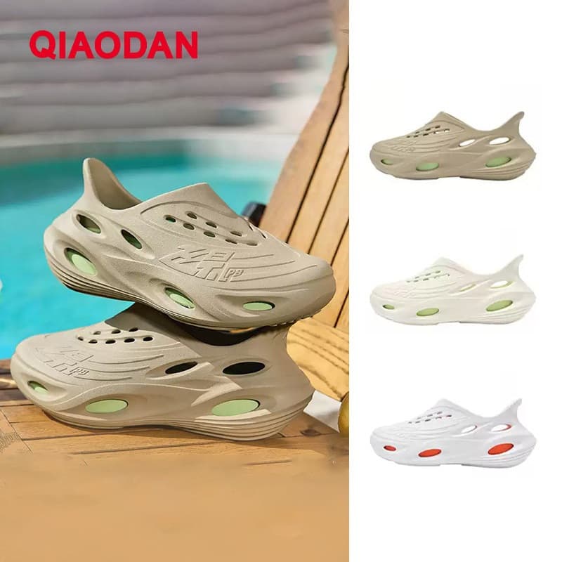 Qiaodan Feiying Sandálias Masculinas Sola Macia Antiderrapante Respirável Confortável Leve QXL113252433R-& -