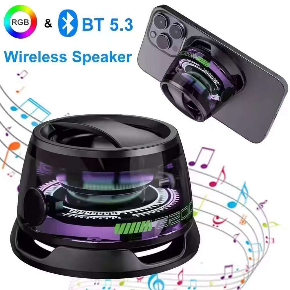 G200 Tipo-C Alto-Falante Suporte Do Telefone Móvel Portátil RGB LED Luz Áudio Subwoofer OutdoorTWS