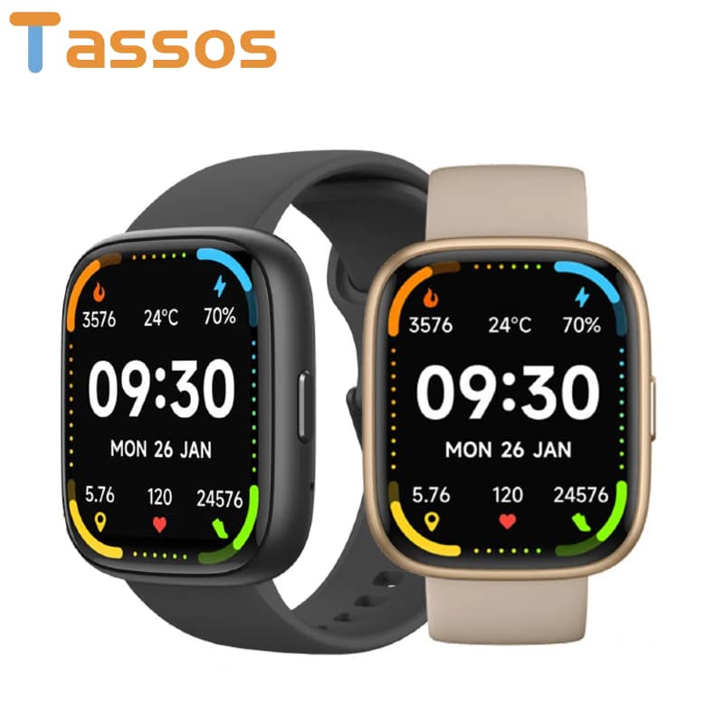 TASSOS Relógio Smartwatch Alexa Integrado Bluetooth 5.3 Em Toque Resistente à Água IP68 Original