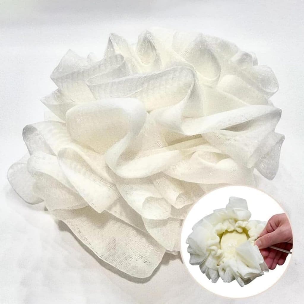 Esponja de Banho 2 em 1 que Envolve o Sabonete Cria Espuma Rica e Faz Massagem Ideal para Esfoliação Suave e Limpeza Com