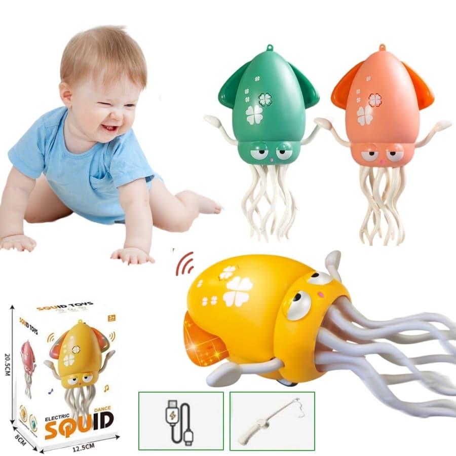 Brinquedo Musical Polvo Dançante Com Oito Tentáculos, Evita Obstáculos, Divertido Para Crianças E Alivia O estresse