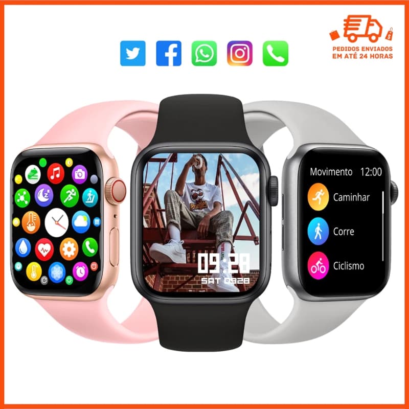 Bluetooth relógio inteligente chamada telefone Monitor de sono calculadora de carregamento sem fio pulseira inteligente