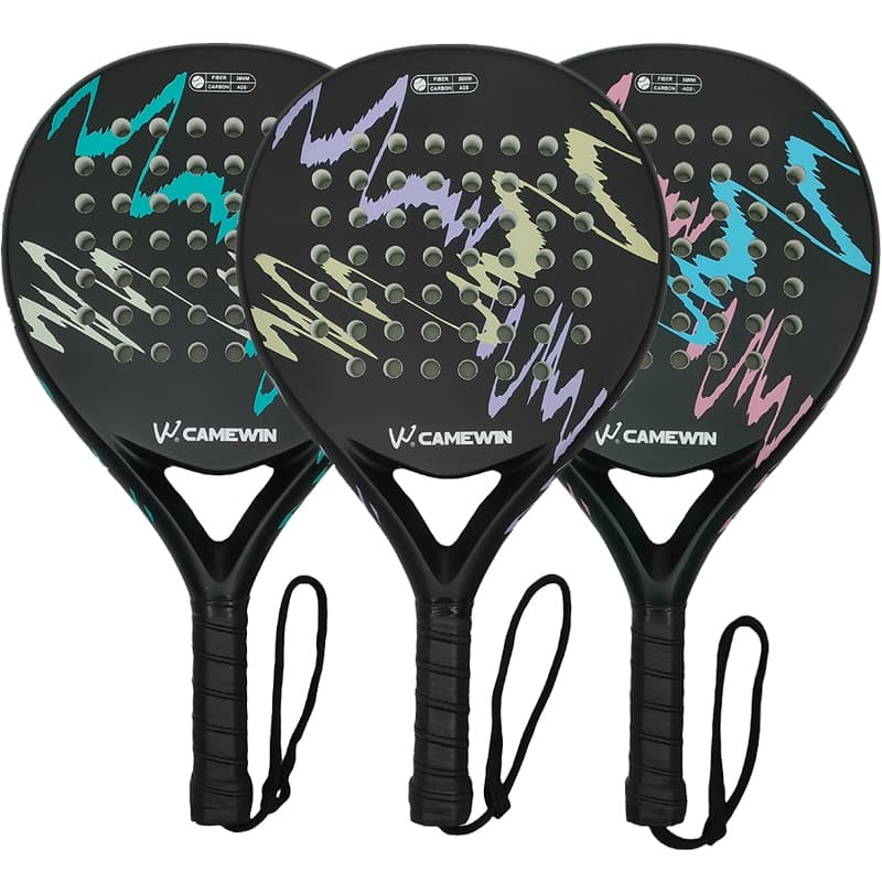Raquete de tênis de praia Raquete de padel 100% fibra de carbono Raquete de paddle tennis completa em fibra de carbono