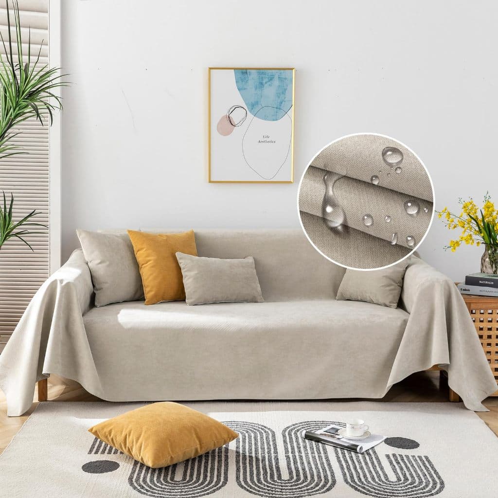 Manta Para Sofa Impermeáveis Antiderrapantes Capa De Sofá Protetoras Dois Lugares Resistentes A Arranhões,