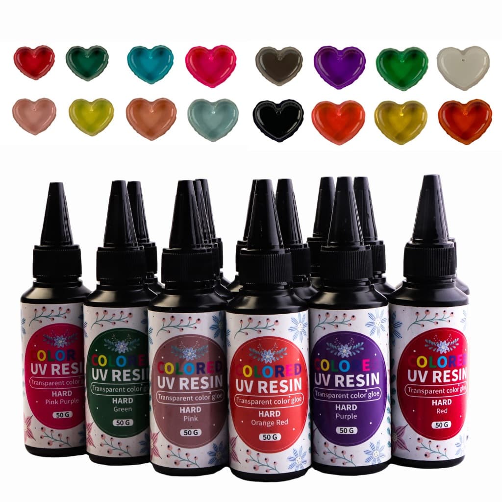 Resinas UV , Coloridas Transparentes , Resina Transparente Ultravioleta Rígida De Baixo Encolhimento Para Artesanato , F