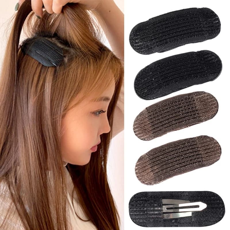[2 PCS] Esponja invisível Almofada de cabelo Esponja fofa Clipe de raiz de cabelo Ferramenta de penteado