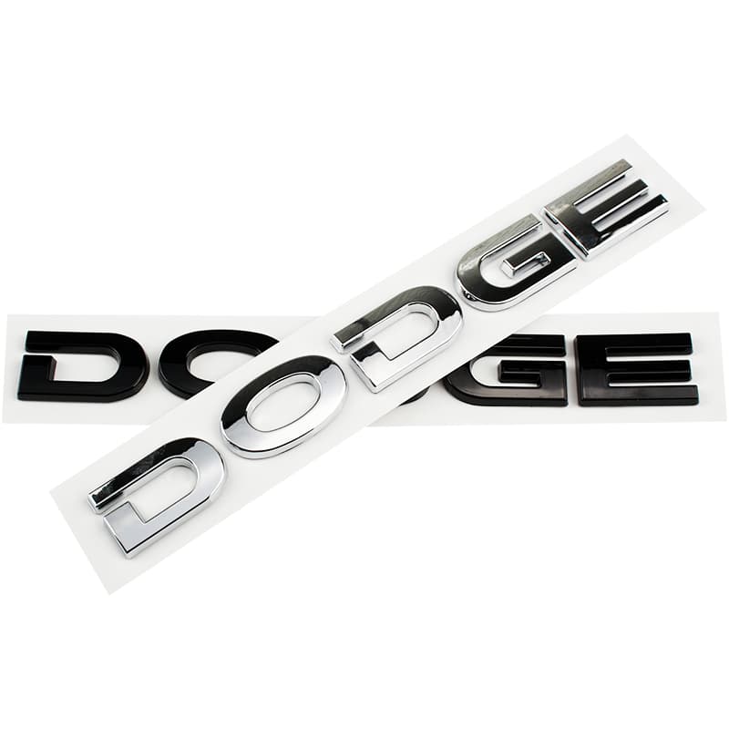 Novo Logotipo DODGE Carro Auto Capô Dianteiro Traseiro Tronco Emblema Adesivo Decalque Para JCUV