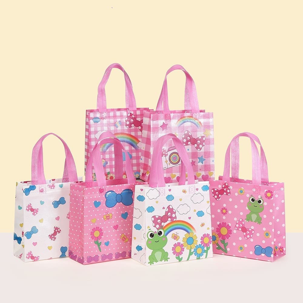 BOWKNOT Saco Não Tecido De Presente Para Crianças Aniversário Guloseimas Festa N4356