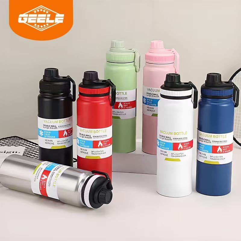 800ml/1000ml/1700ml Garrafa Térmica aco inox 304   garrafa espacial Quente & Frio Com Isolamento Térmico De Grande Capac