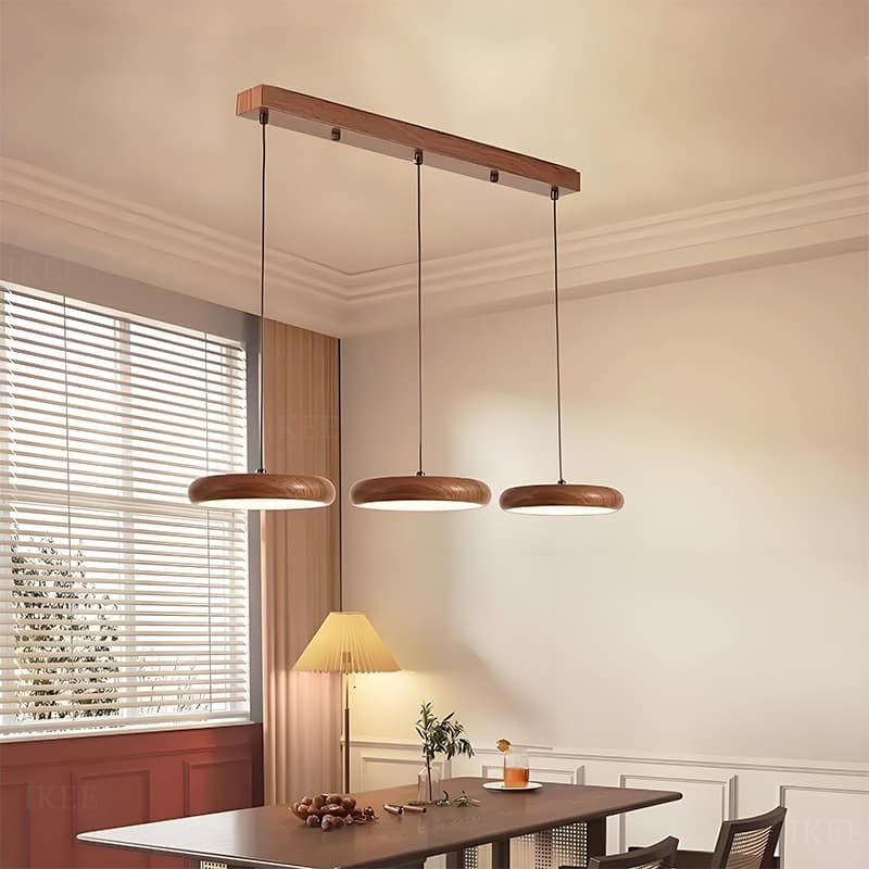 Luz Pendente De Madeira Moderna, De Jantar, Estilo Japonês, Luminárias Suspensas Para/Cozinha/Café